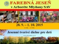 Farebná jeseň v Arboréte Mlyňany SAV 2015